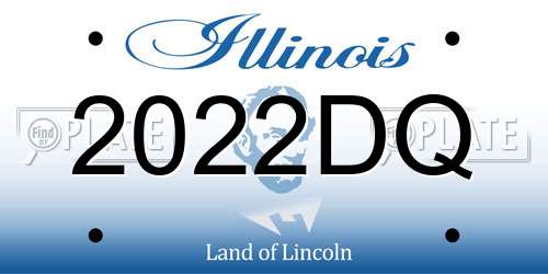 2022DQ Illinois License Plate