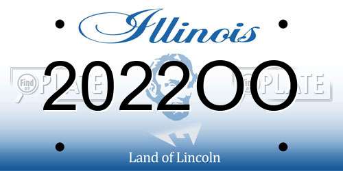2022OO Illinois License Plate