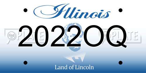 2022OQ Illinois License Plate