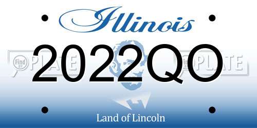 2022QO Illinois License Plate
