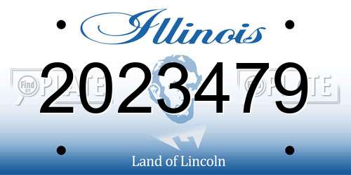 2023479 Illinois License Plate