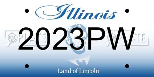 2023PW Illinois License Plate