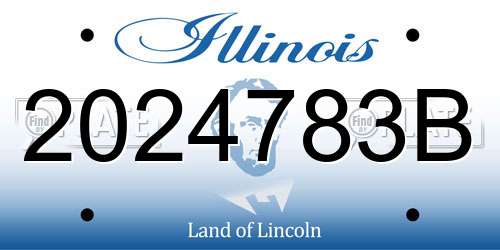 2024783B Illinois License Plate