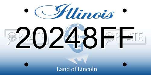 20248FF Illinois License Plate