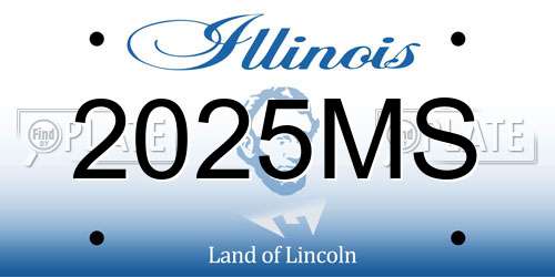 2025MS Illinois License Plate