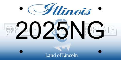 2025NG Illinois License Plate