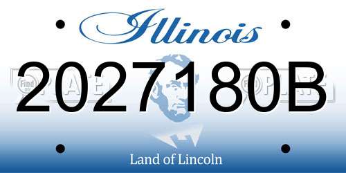 2027180B Illinois License Plate