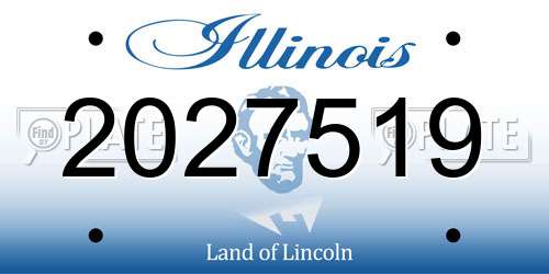2027519 Illinois License Plate