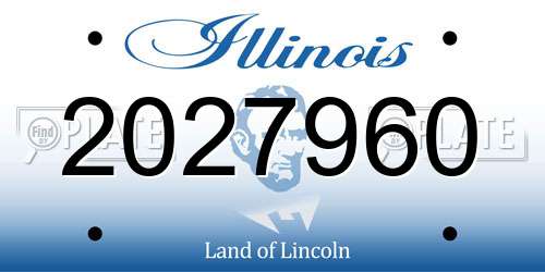 2027960 Illinois License Plate