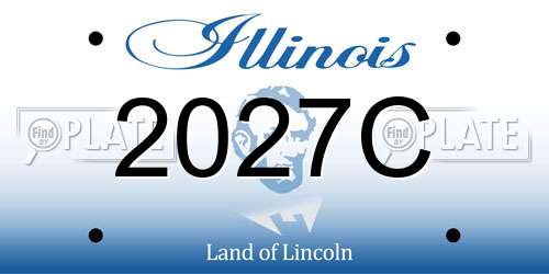 2027C Illinois License Plate