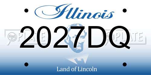 2027DQ Illinois License Plate