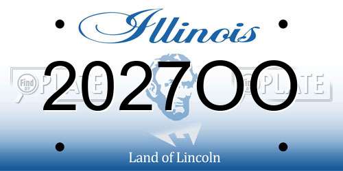 2027OO Illinois License Plate