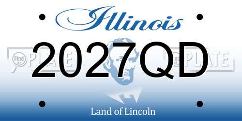 2027QD Illinois License Plate
