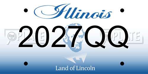 2027QQ Illinois License Plate