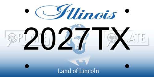 2027TX Illinois License Plate