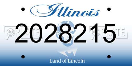2028215 Illinois License Plate