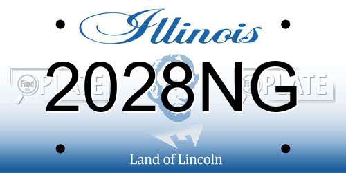 2028NG Illinois License Plate