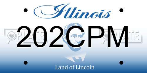 202CPM Illinois License Plate