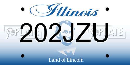 202JZU Illinois License Plate