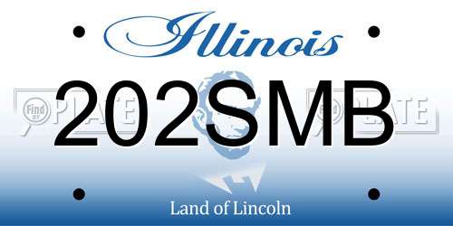 202SMB Illinois License Plate