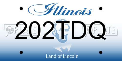202TDQ Illinois License Plate