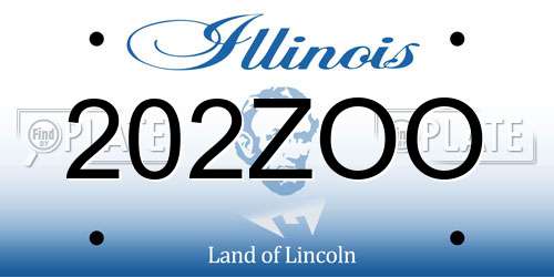 202ZOO Illinois License Plate