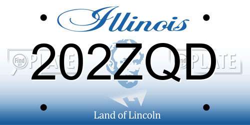 202ZQD Illinois License Plate