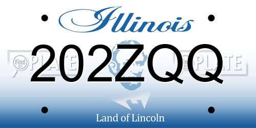 202ZQQ Illinois License Plate