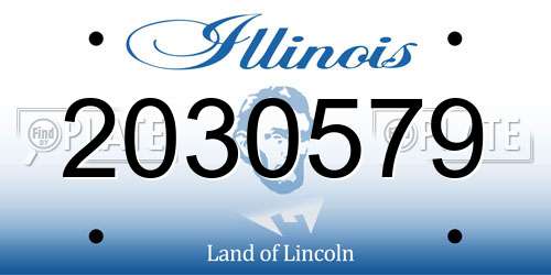 2030579 Illinois License Plate