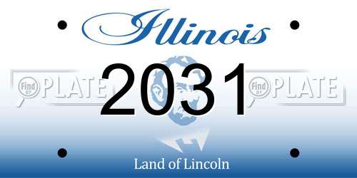 2031 Illinois License Plate