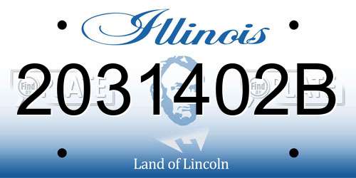 2031402B Illinois License Plate