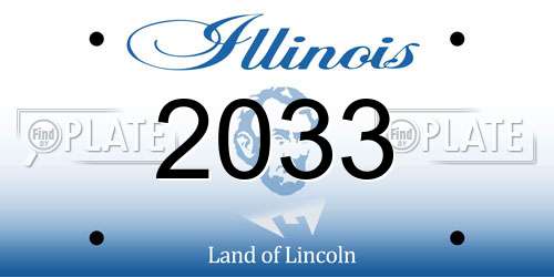 2033 Illinois License Plate