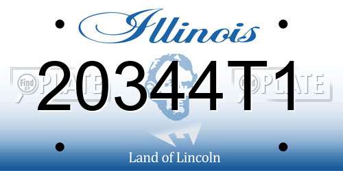 20344T1 Illinois License Plate