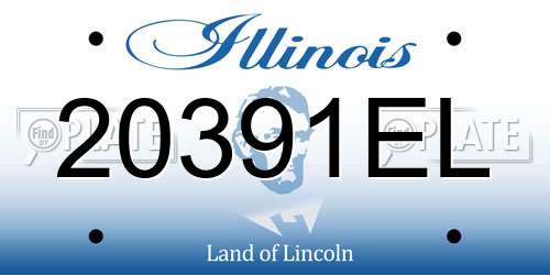 20391EL Illinois License Plate