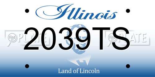 2039TS Illinois License Plate