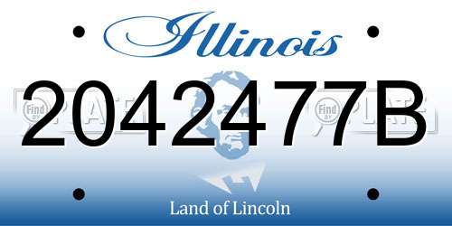 2042477B Illinois License Plate
