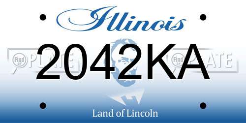 2042KA Illinois License Plate