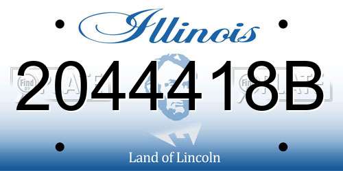 2044418B Illinois License Plate