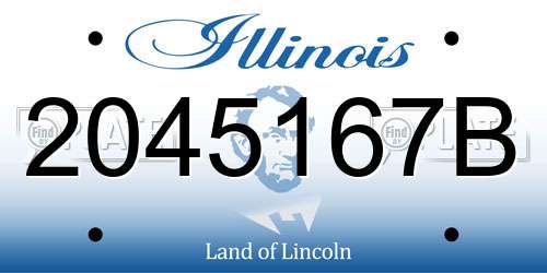 2045167B Illinois License Plate