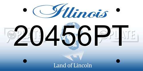 20456PT Illinois License Plate