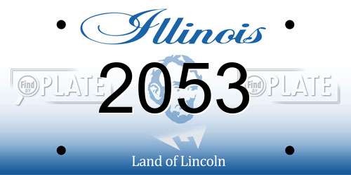 2053 Illinois License Plate