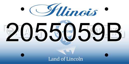 2055059B Illinois License Plate