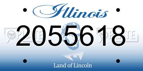 2055618 Illinois License Plate