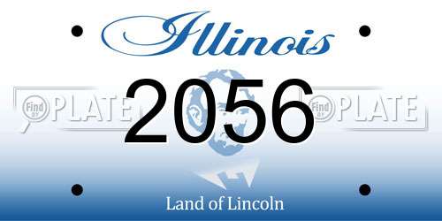 2056 Illinois License Plate