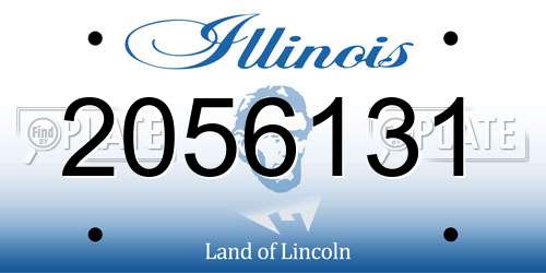 2056131 Illinois License Plate