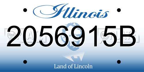 2056915B Illinois License Plate