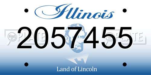 2057455 Illinois License Plate