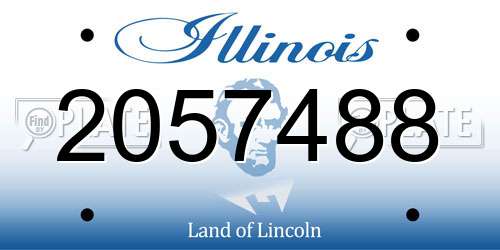 2057488 Illinois License Plate