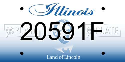 20591F Illinois License Plate