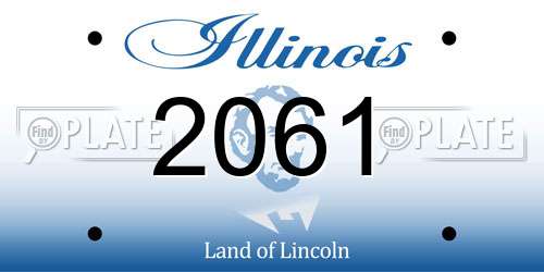 2061 Illinois License Plate